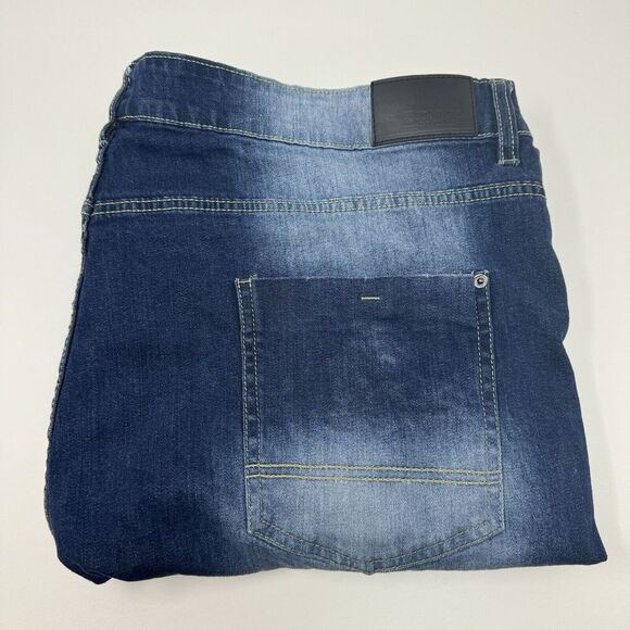 Southpole Denim Shorts Mens 44 Stretch Acid Wash Y2K Baggy Skater Hip Hop Grunge - Picture 1 of 5